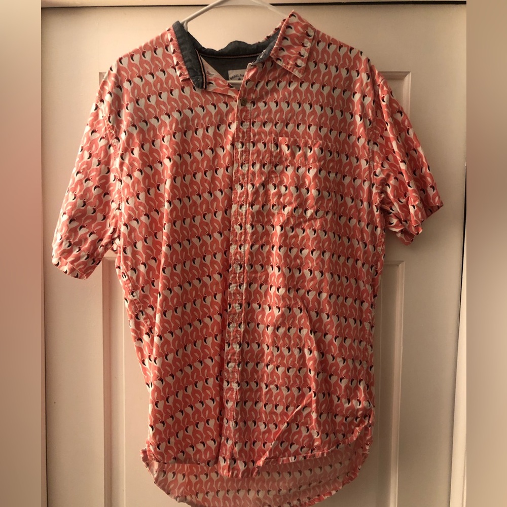 Men’s XL Flamingo Button-Up Shirt